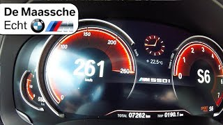 BMW M550i xDrive ACCELERATION amp TOP SPEED 0260kmh  BMW M De Maassche Echt [upl. by Yvaht]