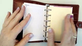 Filofax Malden pocket flip through [upl. by Idolah]