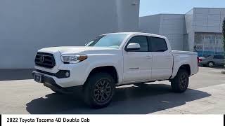 2022 Toyota Tacoma White Cement wFabric Seat Trim FB madera Visalia Fresno Financing Clovis Used s [upl. by Magna]