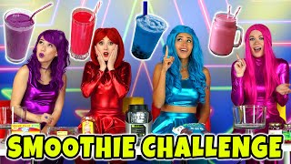 THE SUPER POPS SMOOTHIE CHALLENGE EAT ONLY ONE COLOR OF FOOD Totally TV Originals [upl. by Yr]