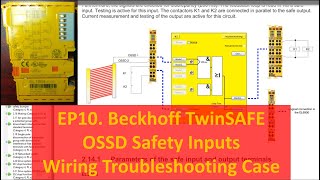 SA12 EP10 Beckhoff Safety TwinSAFE  EL1904 OSSD Wiring Troubleshooting [upl. by Lavinia73]