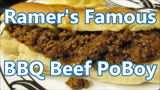 Ramers AG Grocerys recipe for BBQ Beef amp Smoked Sausage PoBoy [upl. by Leunamnauj]