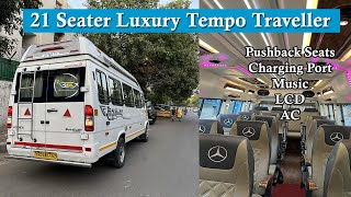 21 Seater Luxury Tempo Traveller on Rent  Force Tempo Traveller Hire [upl. by Nyladnar128]