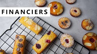 How to make FINANCIERS  3 flavours 1 base recipe  Tea for Two [upl. by Htedirem455]