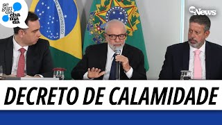 VEJA VÃDEO DE LULA PACHECO E LIRA DO DECRETO QUE RECONHECE CALAMIDADE NO RIO GRANDE E AGORA [upl. by Petey]