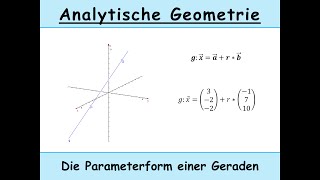 Parameterform einer Geraden erklärt  Punktprobe Analytische Geometrie [upl. by Jola771]