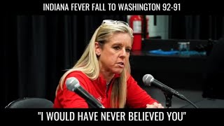 Fever Coach Would Have Never Believed This indianafever [upl. by Nyleuqaj]