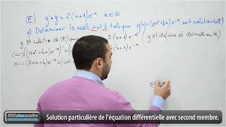 Équations différentielles avec second membre Exercice corrigé 6 Question 14 [upl. by Noisla]