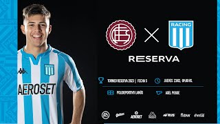 Transmisión en vivo  Torneo Reserva 2023  Fecha 5  Lanús vs Racing Club Polideportivo Lanús [upl. by Iznik]