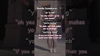 Baddie comebacks 2 savage baddie cold insult attitude tiktok tiktokvideo fyp girl shorts [upl. by Anglo]