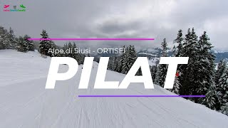 Pilat Slope Val Gardenas Legendary 8skiing [upl. by Adnahsor]