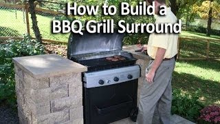 How to Build an Outdoor Kitchen or BBQ Grill Surround [upl. by Trudnak]