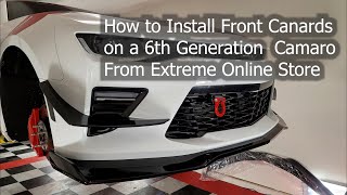 How to Install Front Canards on a 6th Generation Camaro [upl. by Lucienne]