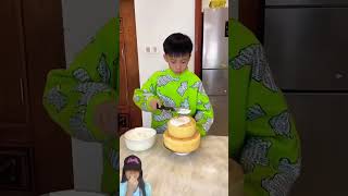 ADEK DI EJEK KARNA KUE ULANG TAHUN NYA JELEK UNTUNG ADA KAKAK ⁉️shorts funny dubbing [upl. by Grose948]