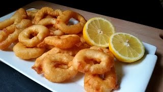 Calamares a la romana con cerveza [upl. by Aryn812]