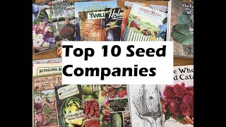 Top Ten Seed CompaniesOur Favorite Seed Companies We Use Every Year [upl. by Crofoot]