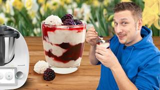 Raffaello® Creme mit fruchtigen Brombeeren – Sommer Dessert schnell und einfach  Thermomix® Rezept [upl. by Kimble983]