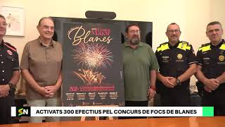 300 efectius vetllaran per la seguretat del 52è Concurs de Focs dArtifici de Blanes [upl. by Joed553]