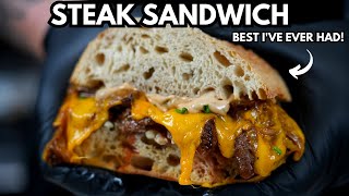 How To Make The Best Sandwich Ive Ever Had Epic Steak Sandwich Recipe [upl. by Marl]