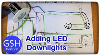 Wiring Diagram 2 Plate Method How to Add Multiple More LED Downlights Spotlights to Your Circuit [upl. by Ebberta]