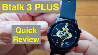 ZEBLAZE Btalk 3 PLUS Bluetooth Calling IP68 Inexpensive Basic Smartwatch Quick Overview [upl. by Morna]