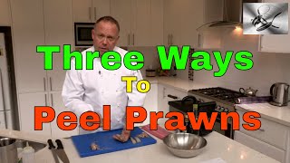 How to shell amp devein Prawns 3 ways  Paul Breheny  The Hook and The Cook [upl. by Marelda]