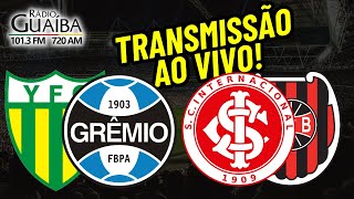 GRÊMIO X YPIRANGA E INTER X BRASIL  PEL AO VIVO  GAUCHÃO 2024 [upl. by Elletsirhc772]