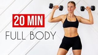 20 MIN FULL BODY TONING amp STRENGTH Total Body Workout At Home [upl. by Lola]