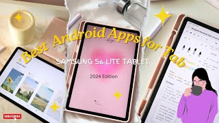 Best Android apps Samsung s6 lite🩷 notessketchstudyreading [upl. by Mialliw]