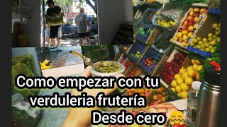 Como empezar tu Emprendimiento tu negocio verduleria frutería desde cero 🤗🤗👏 LEGUMBRERIA [upl. by Beckman]