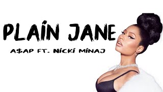 Nicki Minaj  Plain Jane Lyrics amp Audio ft AAP Ferg [upl. by Noteek]