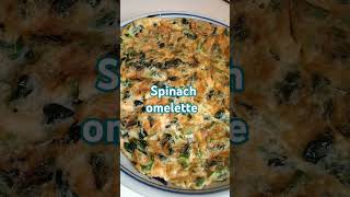 My version of Spinach Omelette leisure recipe food cooking [upl. by Tnerual75]