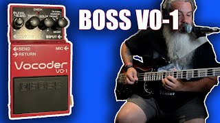 Boss V01 Vocoder on Bass [upl. by Deibel]