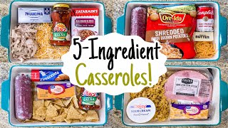 5 INGREDIENT CASSEROLES  The BEST EASY Casserole Recipes With FEW Ingredients  Julia Pacheco [upl. by Ingram]