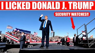 LICKING PRESIDENT DONALD J TRUMP  Security Watches [upl. by Cherian]