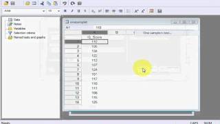 One Sample T Test using Medcalc [upl. by Akinorev361]