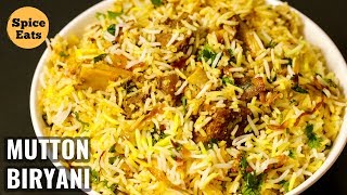 MUTTON BIRYANI  QUICK MUTTON BIRYANI RECIPE  PRESSURE COOKER MUTTON BIRYANI [upl. by Whitebook]