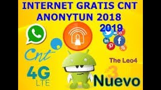 Internet ilimitado Configurar Anonytun 2018 2019 Ilimitado [upl. by Artamas889]