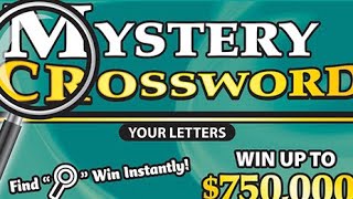 10 Mystery Crossword 40 CA Lottery Scratchers [upl. by Asilrac798]