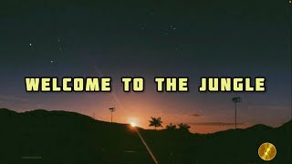 Guns N’ Roses  Welcome To The Jungle Lyrics Video  Lirik Lagu Welcome to the jungle Guns N Roses [upl. by Charmain]