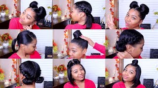 10 QUICK amp EASY HAIRSTYLES  Shoulder Length Hair [upl. by Salamanca]