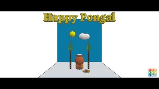 Happy Pongal 2024  TinkerCAD CodeBlocks  DIYProjects [upl. by Armillia380]