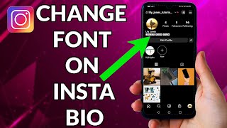 How To Change Fonts On Instagram Bio [upl. by Karlik]