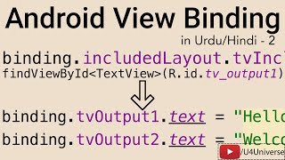 Android View Binding2  ViewBinding in Fragment Include Layout amp Alternative layouts  U4Universe [upl. by Ennahs844]