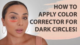 HOW TO APPLY COLOR CORRECTOR FOR DARK CIRCLES  NINA UBHI [upl. by Meyeroff]