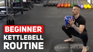 15Minute Beginner Kettlebell Workout  FOLLOW ALONG [upl. by Vincenta]