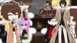 Anime characters react to Dazai Osamu 38 12 part RusEng [upl. by Ocer531]