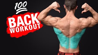 The 💯 Back Workout MOST EFFECTIVE [upl. by Barnum21]