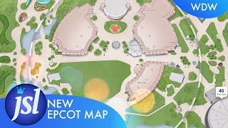 NEW EPCOT Map [upl. by Oinegue]