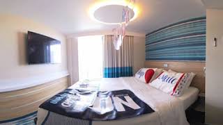 VR 360 Video Carnival Mardi Gras  AftExtended Balcony Stateroom 14523 [upl. by Darcia]